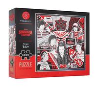Stranger Things - Puzzle multidimensionale, 1000 pezzi, olografico rosso e argento, 65 x 65 cm, con custodia per il trasporto