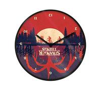 Stranger Things- Reloj de pared, Colore Negro/Rojo/Morado, 25 cm, GP85455