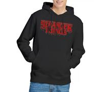 Stranger Things Retro Drippy Logo Felpa con Cappuccio Unisex, Nero, XL