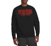 Stranger Things Retro Drippy Logo Unisex Sweatshirt, Black, XL