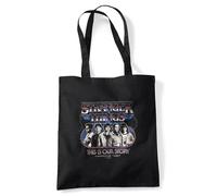 Stranger Things Retro Thunder Group Borsa Riutilizzabile Per La Spesa Da Viaggio, Nera