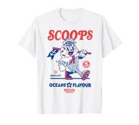 Stranger Things Scoop Ahoy Red Blue Gelateria Maglietta