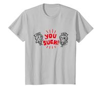 Stranger Things Scoop Ahoy Steve Harrington Robin Si Succhia Maglietta, Bambini, Argento, 2 Anni