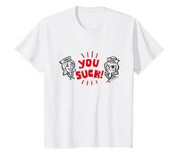 Stranger Things Scoop Ahoy Steve Harrington Robin Si Succhia Maglietta, Bambini, Bianco, 6 Anni