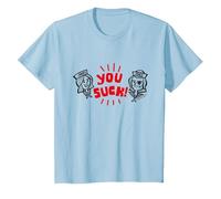 Stranger Things Scoop Ahoy Steve Harrington Robin Si Succhia Maglietta, Bambini, Celeste, 12 Anni