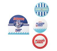 Stranger Things Scoops Ahoy Sottobicchiere 4-pack Cinereplicas