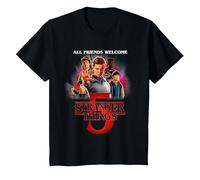 Stranger Things Season Five Poster Maglietta, Bambini, Nero, 2 Anni