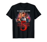 Stranger Things Season Five Poster Maglietta, Uomo, Nero, 3XL