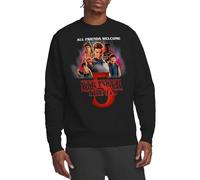 Stranger Things Season Five Poster Unisex Sweatshirt, Black, XXL