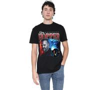 Stranger Things Season Four Jim Hopper Homage T Shirt, Black, Nero, XL Unisex-Adulto