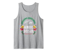 Stranger Things Seasons Saluti Il Natale Sottosopra Canotta, Uomo, Grigio Melange, XXL