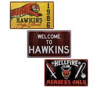 Stranger Things Set of 3 Tin Signs