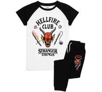 Stranger Things - Set pigiama nero a manica corta e gamba lunga - Unisex Bambini