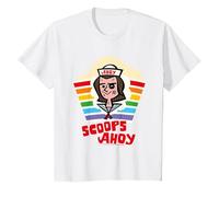 Stranger Things Si aggiudica Il Rainbow Pride di Steve Harrington Maglietta, Bambini, Bianco, 2 Anni