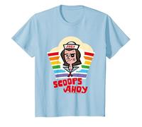 Stranger Things Si aggiudica Il Rainbow Pride di Steve Harrington Maglietta, Bambini, Celeste, 2 Anni