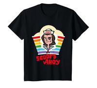 Stranger Things Si aggiudica Il Rainbow Pride di Steve Harrington Maglietta, Bambini, Nero, 12 Anni
