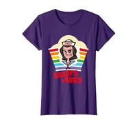 Stranger Things Si aggiudica Il Rainbow Pride di Steve Harrington Maglietta, Donna, Viola, 3XL