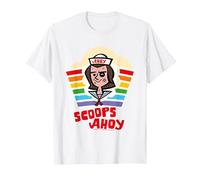 Stranger Things Si aggiudica Il Rainbow Pride di Steve Harrington Maglietta, Uomo, Bianco, 3XL