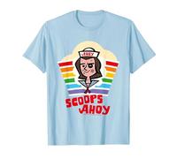 Stranger Things Si aggiudica Il Rainbow Pride di Steve Harrington Maglietta, Uomo, Celeste, XXL