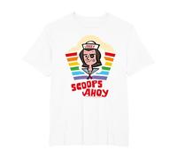 Stranger Things Si aggiudica Il Rainbow Pride di Steve Harrington Maglietta, Uomo Taglie Grandi, Bianco, 6X Tall