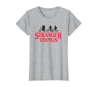 Stranger Things Silhouette Bike Logo Maglietta