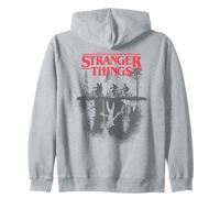 Stranger Things Silhouette Forest Logo Felpa con Cappuccio