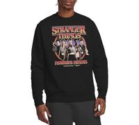 Stranger Things Stranger Things Hawkins Heroes Group 1987 Unisex Sweatshirt, Black Pullover Unisex - Adulto (Pacco da 1)