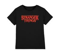 Stranger Things Stranger Things Red Drip Logo Kids T Shirt, Black T-Shirt Unisex - Bambini e Ragazzi (Pacco da 1)