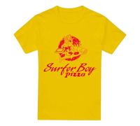 Stranger Things Strangers Things Surfer Boy Pizza T Shirt, Giallo, M Unisex-Adulto