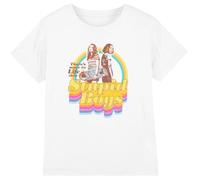 Stranger Things Stupid Boys Girls T Shirt, Bianco, 12-13 Anni Bambine e Ragazze