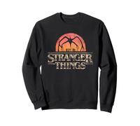 Stranger Things Sunset Logo Felpa