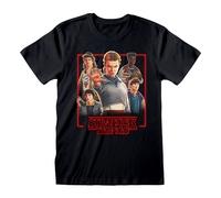 Stranger Things T-Shirt Characters in Glowing Box Size M