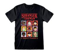 Abbigliamento Stranger Things: Heroes - Select Player Black (T-Shirt Unisex Tg.