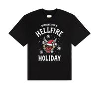 Stranger Things T-Shirt Wishing You A Hellfire Holiday Size S