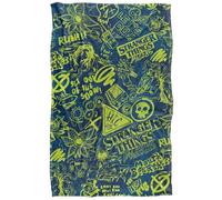 Stranger Things Tales From 85 Acid Pattern Coperta super morbida al tatto setoso - 91 x 147 cm