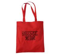 Stranger Things Tales From 85 Sketch Logo Borsa da viaggio riutilizzabile per alimenti, colore rosso, 38 x 42 cm