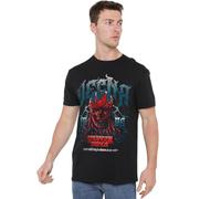 Stranger Things Vecna Evil Band 86 Uomo T-Shirt Nero 100% Cotone Regular