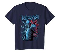 Stranger Things Vecna in Posa con Una Mano Maglietta, Bambini, Navy, 8 Anni