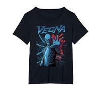 Stranger Things Vecna in Posa con Una Mano Maglietta, Donna Plus-Size, Nero, 3X
