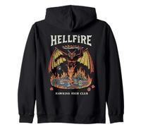 Stranger Things Vintage Hawkins High Hellfire Felpa con Cappuccio