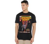 Stranger Things Welcome To Hawkins Comics T-Shirt Unisex, Nero, M