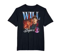 Stranger Things Will Homage Maglietta, Uomo Taglie Grandi, Nero, 5X Tall