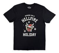 Stranger Things Wishing You A Hell Fire ufficiale Uomo maglietta unisex