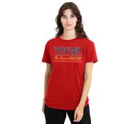 Stranger Things Wsqk The Squawk Ladies T Shirt, Red, Large