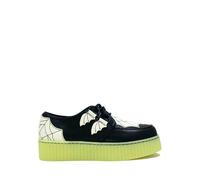 Strano Cvlt Cult KRYPT Ragnatela Glow In Dark Halloween Gotico Scarpe Platform