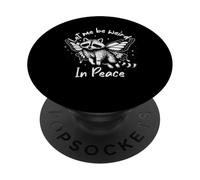Strano in pace Procione Farfalla Divertente Umorismo introverso PopSockets PopGrip Adesivo
