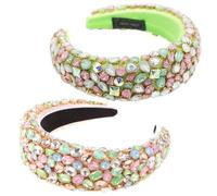 Straordinario Danza Gioielli Bandana Brillante Geometrico Per Spugna Di Cristallo Imbottito Caramelle Colore Dei Capelli Cerchi