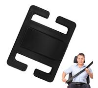 Strap Adjuster, Sliding Lock Clips, Flexible Fit Safety Accessory, Driving Comfort Tool for Truck, Caravan, Sedan, Minivan, Commuting, Travel, 3.35x0.47x2.56 inches, Black