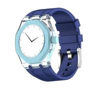 Strap For Swatch Royal Pop Watch Band Sports Silicone Strap for Men Women | Integrated PC Case Silicone Straps Frame Bumper Cases Band Pocket Watch Changer to Wristwatch Mod Kit