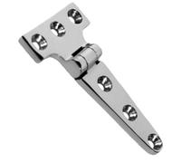 Strap Hinges - Heavy Duty Marine T Hinge for Shed | Rustproof Door Hinged Wrought Iron, Outdoor Gate Hinges with Screws, Cast Strap Hinge for RV, Yacht, Boat, Barn Doors Use